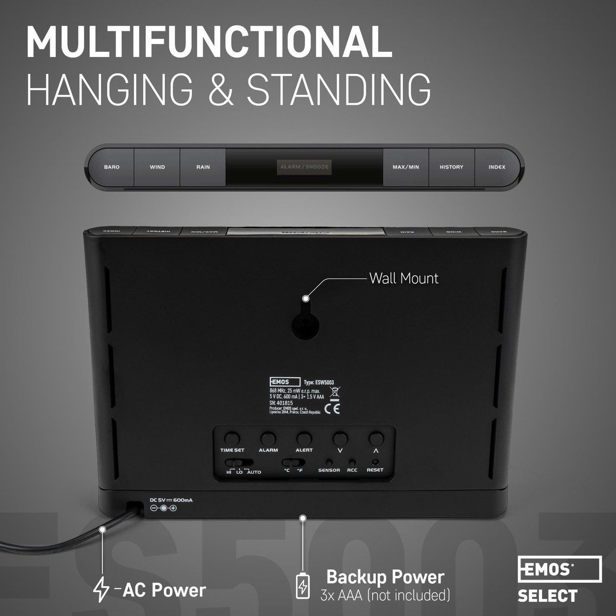 EMOS Select 5-1 Wetterstation