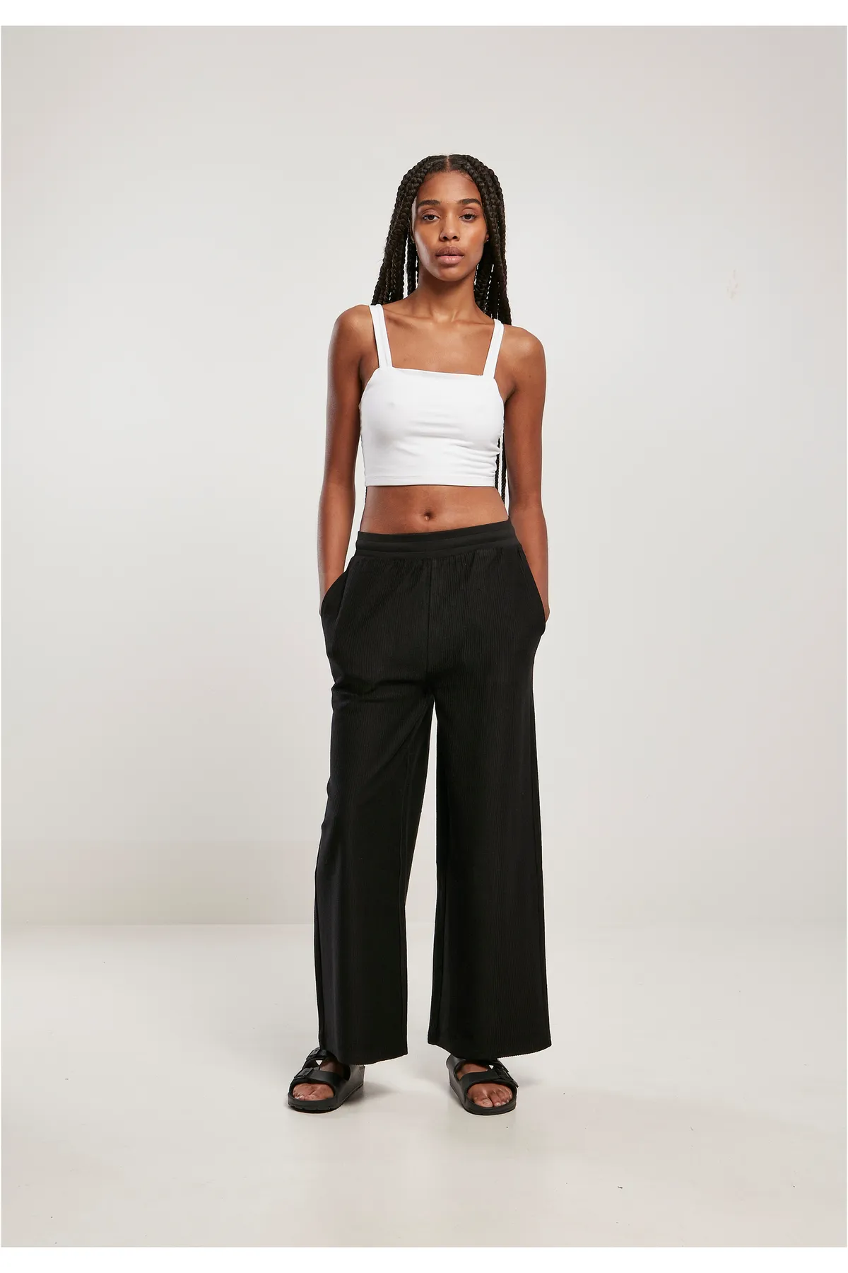 Urban Classics  Damen Ladies Straight Leg Pants