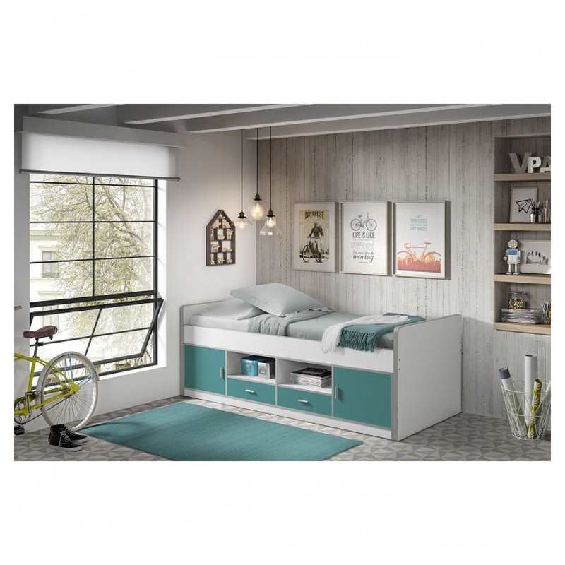 Lit 90x200cm Bonny turquoise