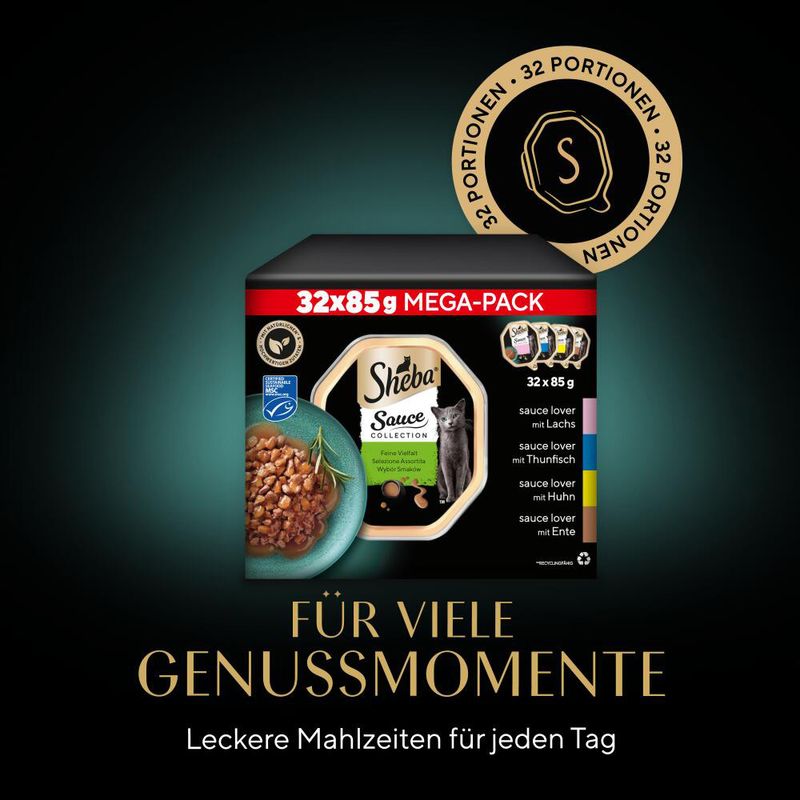 Multipack Sheba Varietäten Schälchen 32 x 85 g