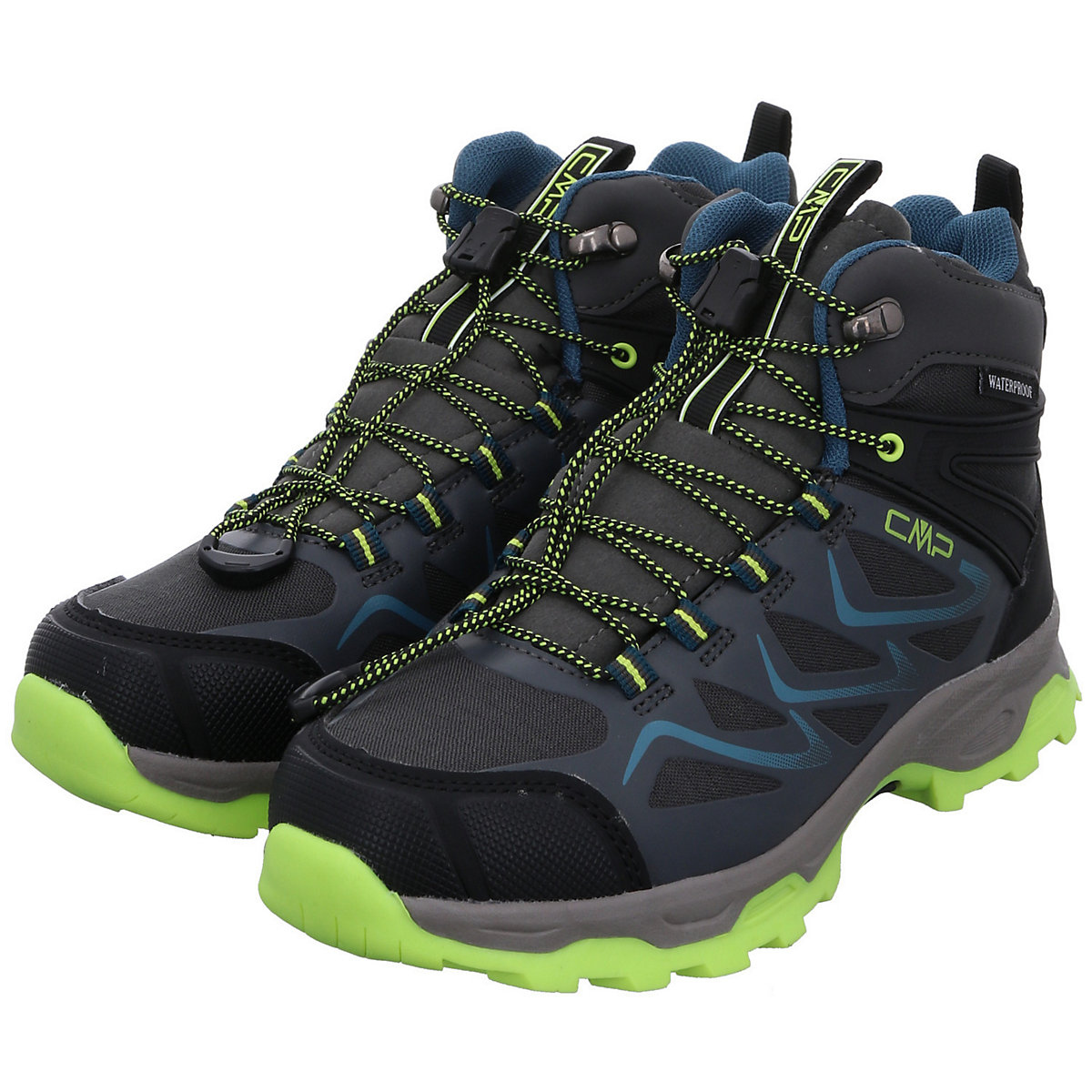 Jungen Schnürhalbschuhe Byne Mid Outdoorschuh Kinderschuhe Synthetikkombination uni Outdoorschuhe