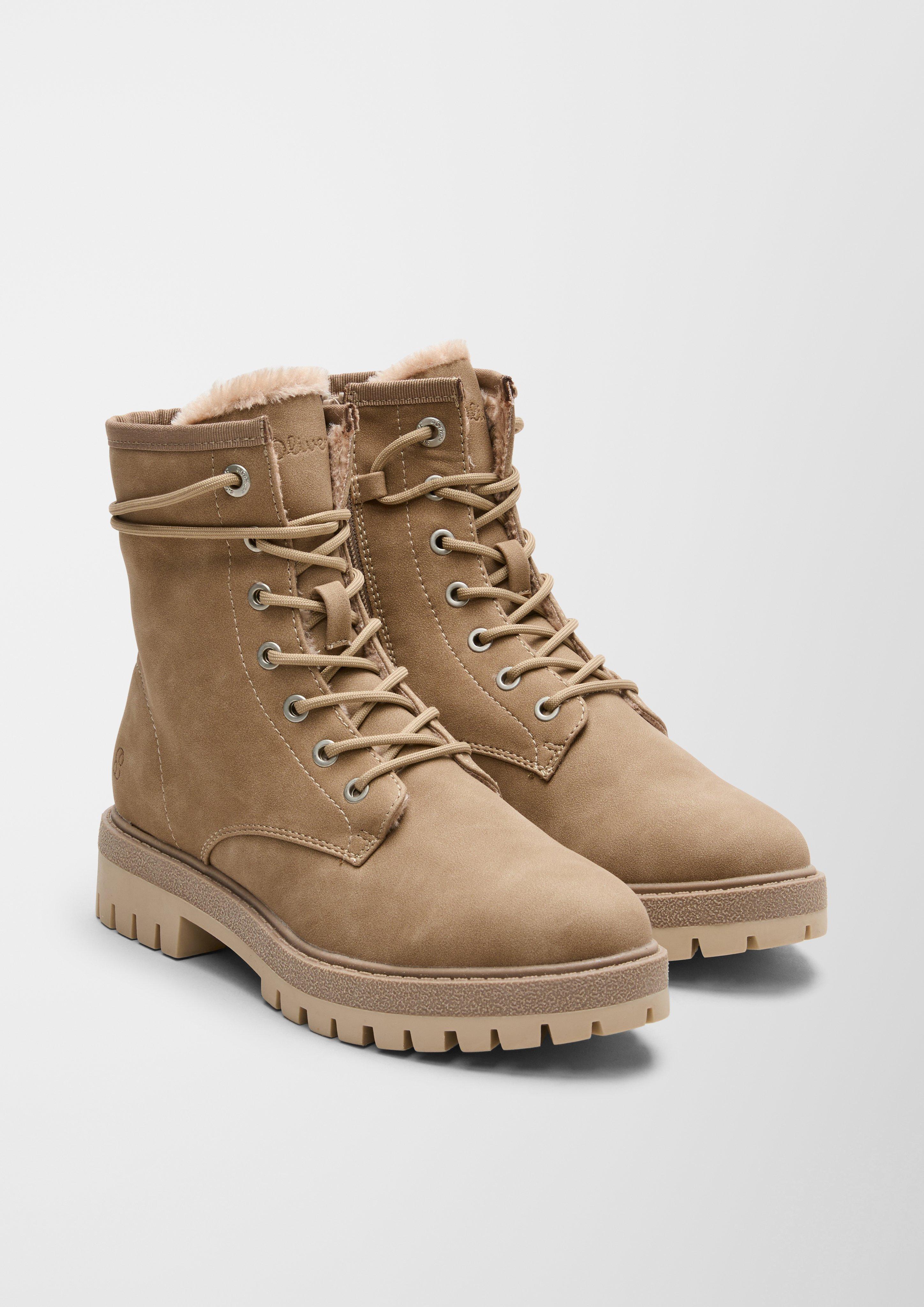 Gefütterte Boots aus Lederimitat  6006578-440
