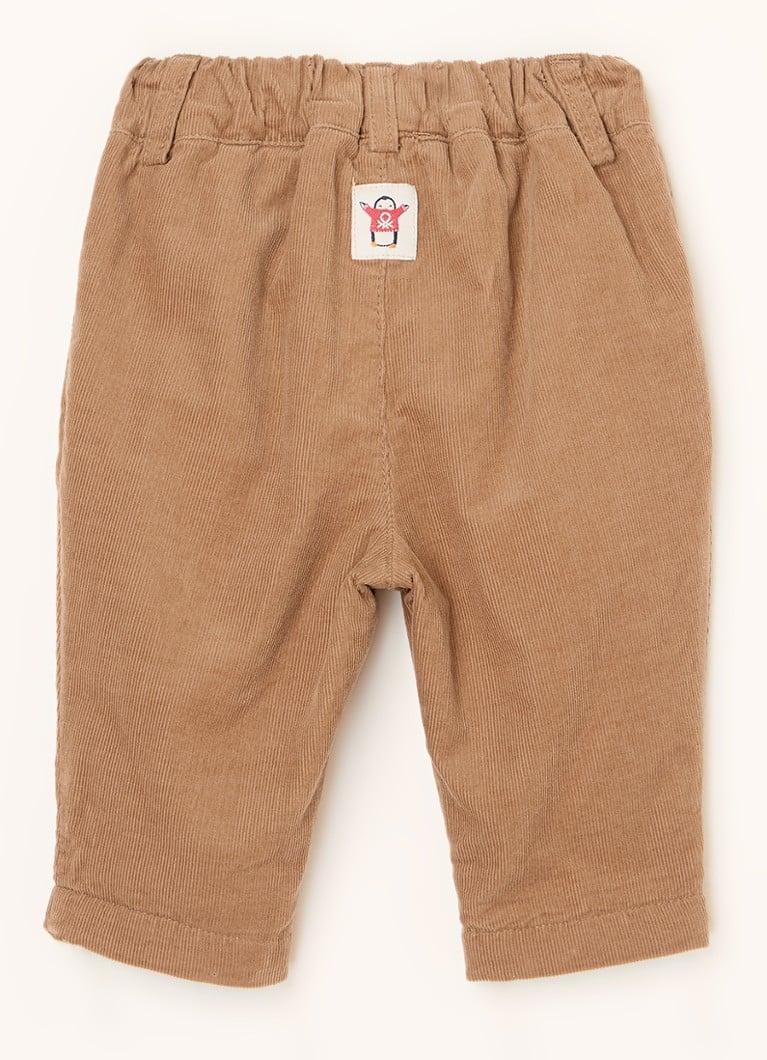 Pantaloni Benetton Slim Fit din catifea reiată pentru băieți