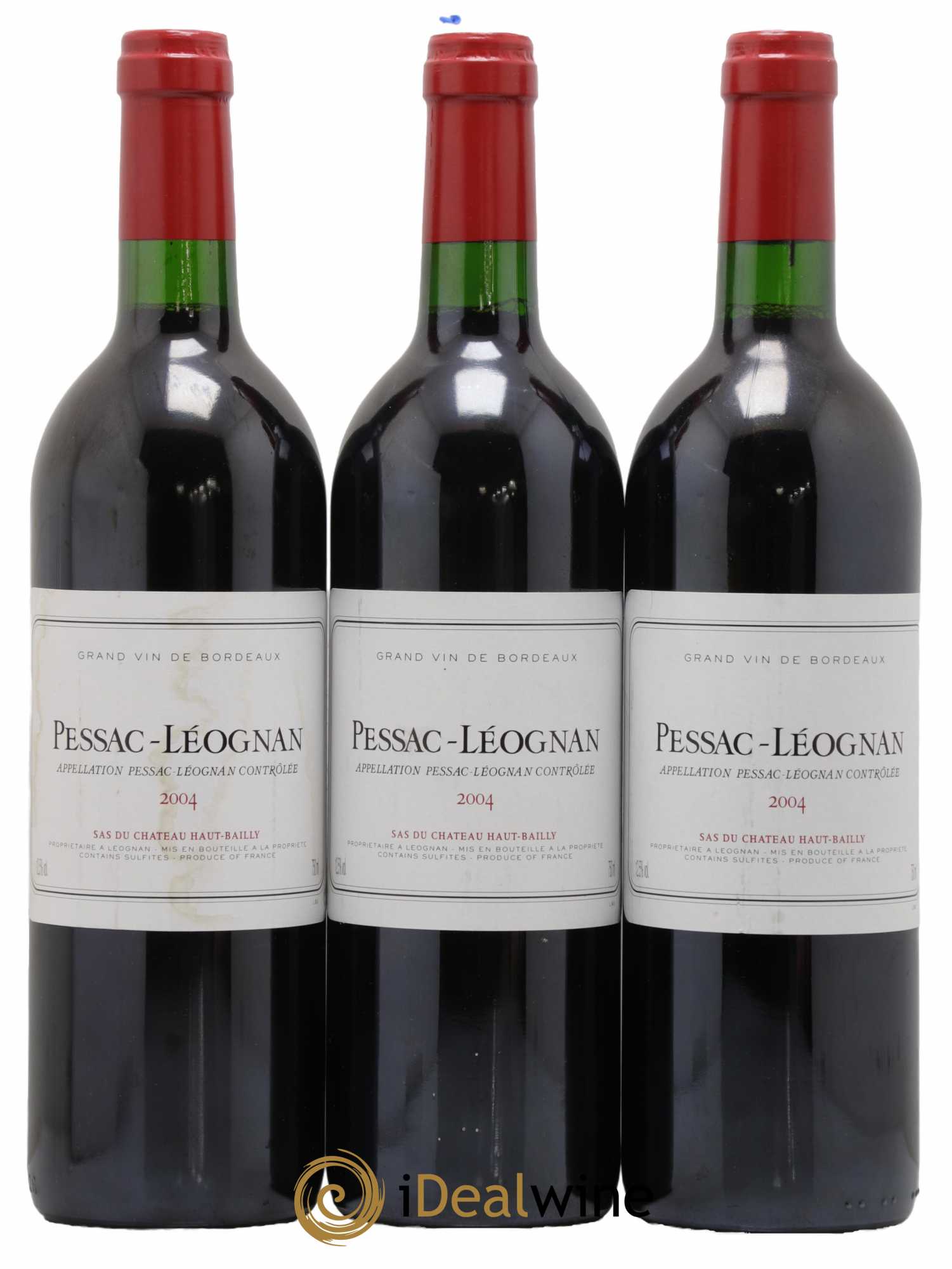 Pessac-Léognan 3ème vin Sarl Haut-Bailly 2004 - Lot de 6 Bouteilles