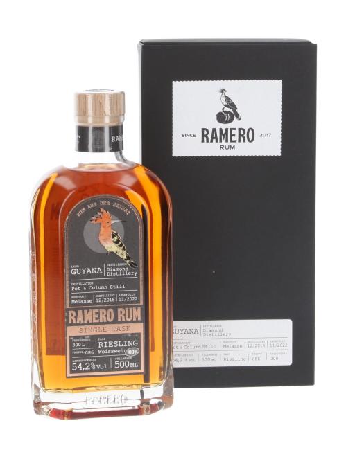 Ramero Rum - Riesling Cask 0,5 l·54,2 % vol