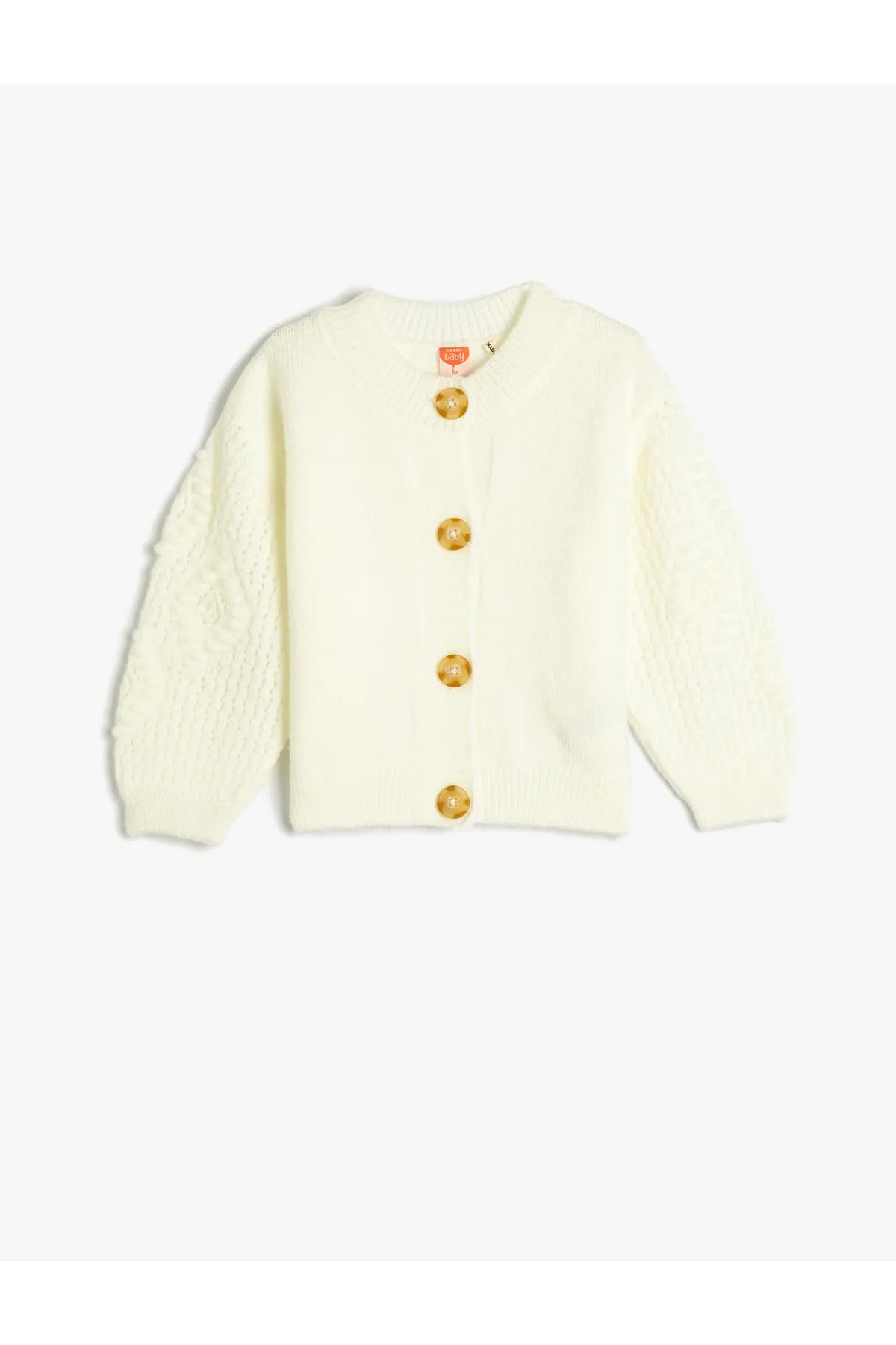 Koton  Strickjacke, gestrickt, mit langen Ärmeln, geknöpft, runder Kragen