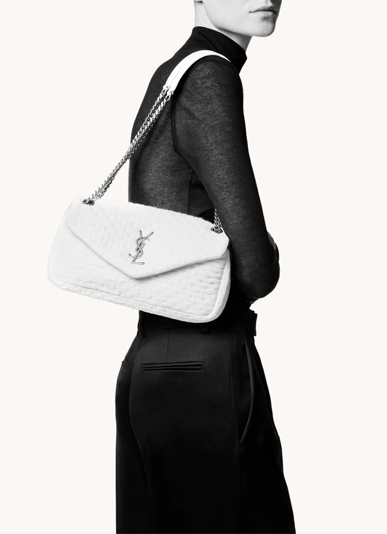 Borsa a tracolla Saint Laurent Calypso in pelle di agnello