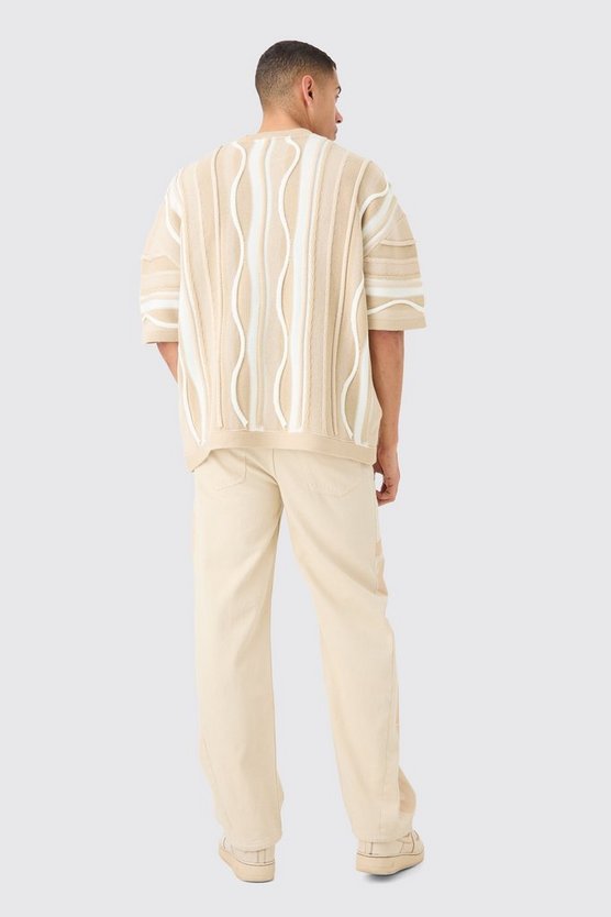 Oversize Jacquard T-Shirt