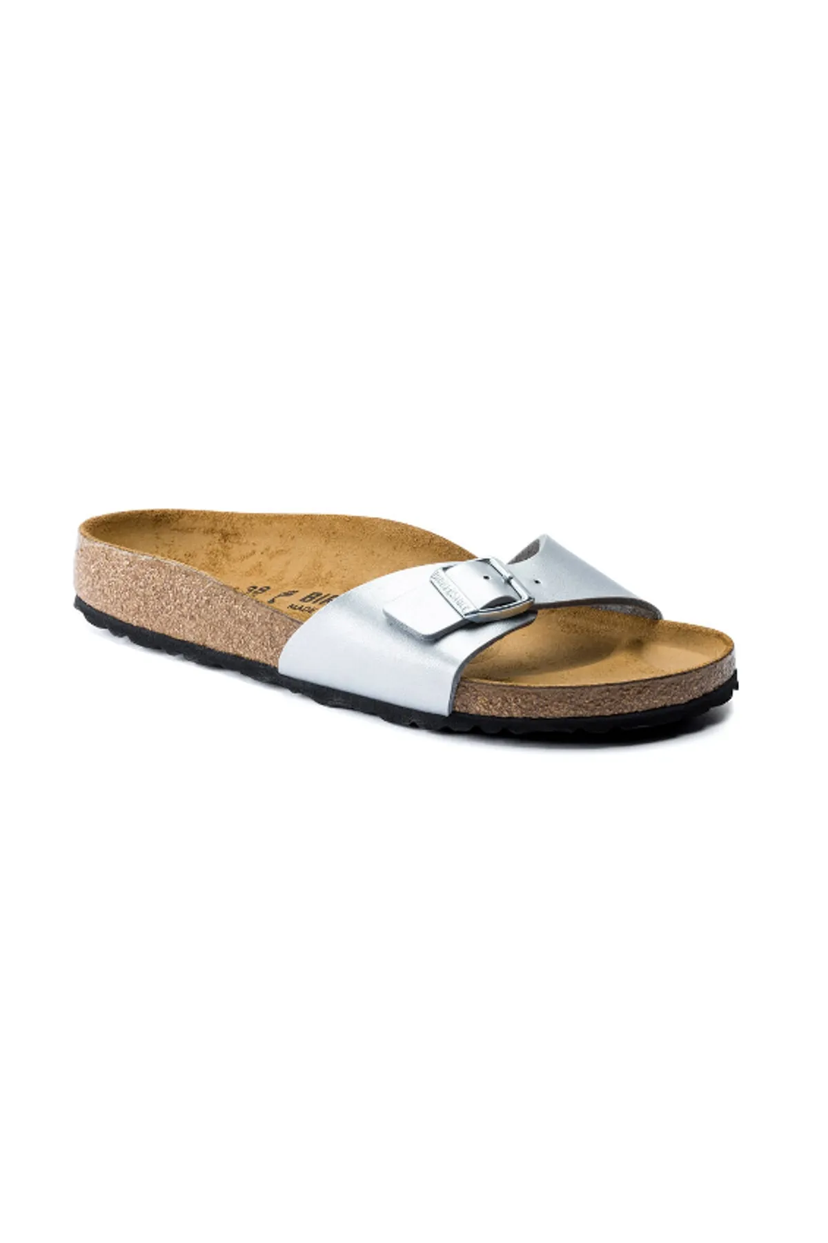 Birkenstock  Pantolette - Grau - Flacher Absatz