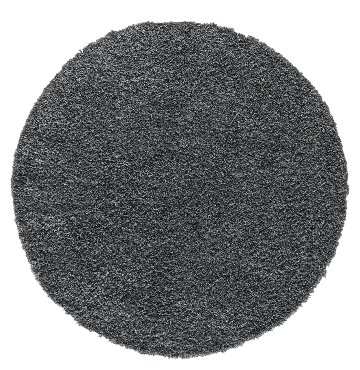 MyFlair Teppich Elodie, 150cm x 150cm, Farbe Grau, rund, Florhöhe 37mm