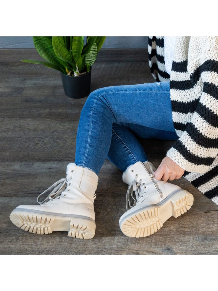 palado Schnürstiefeletten in Beige günstig kaufen
