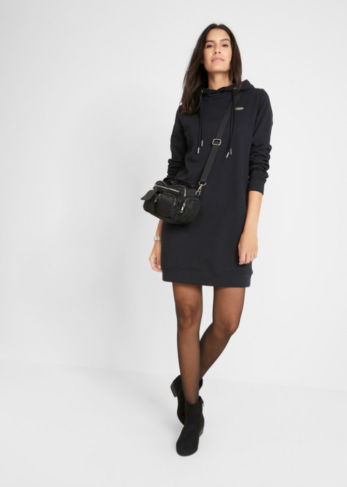 Sweatkleid mit Kapuze