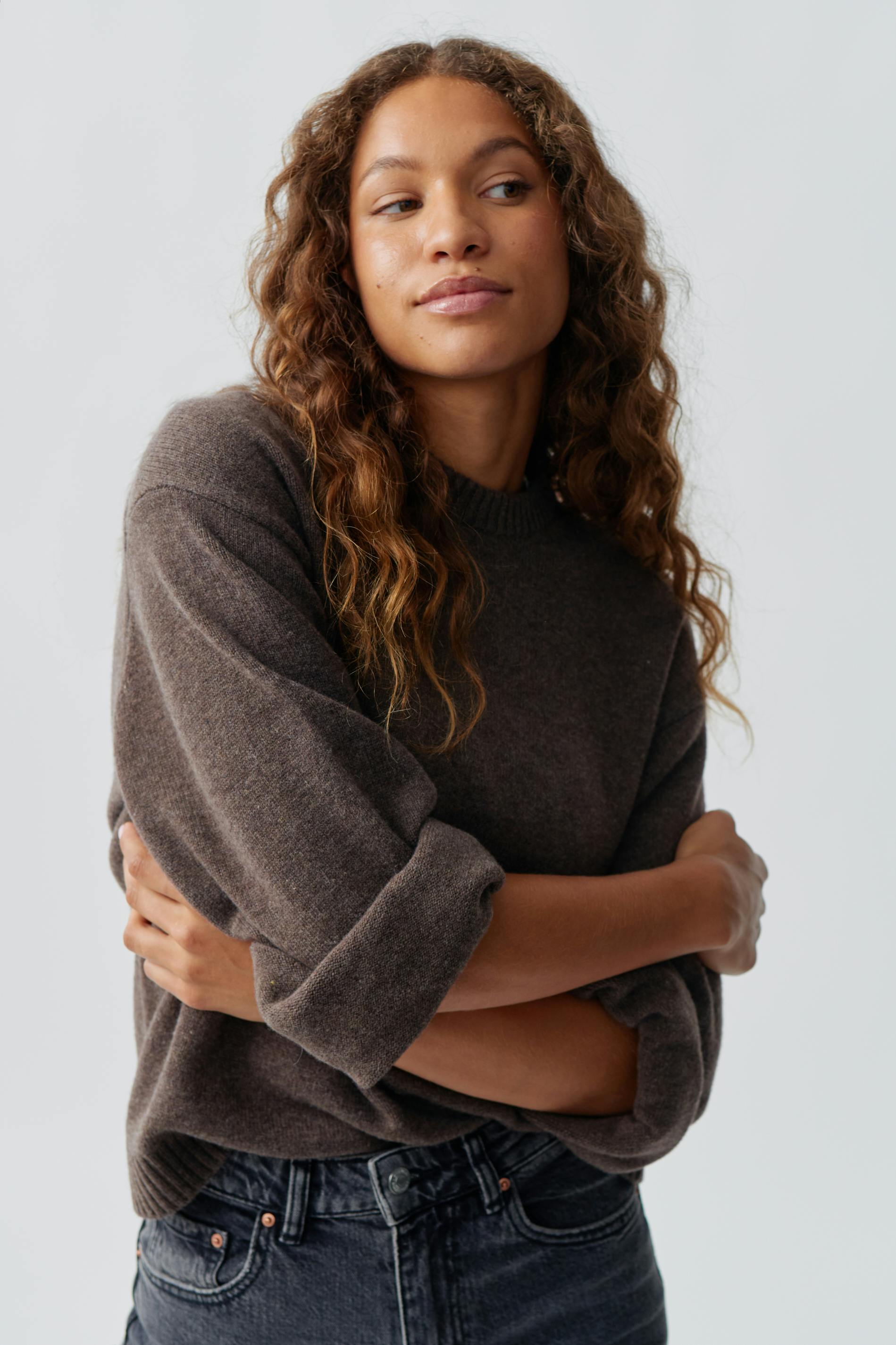 Merino wool knit sweater