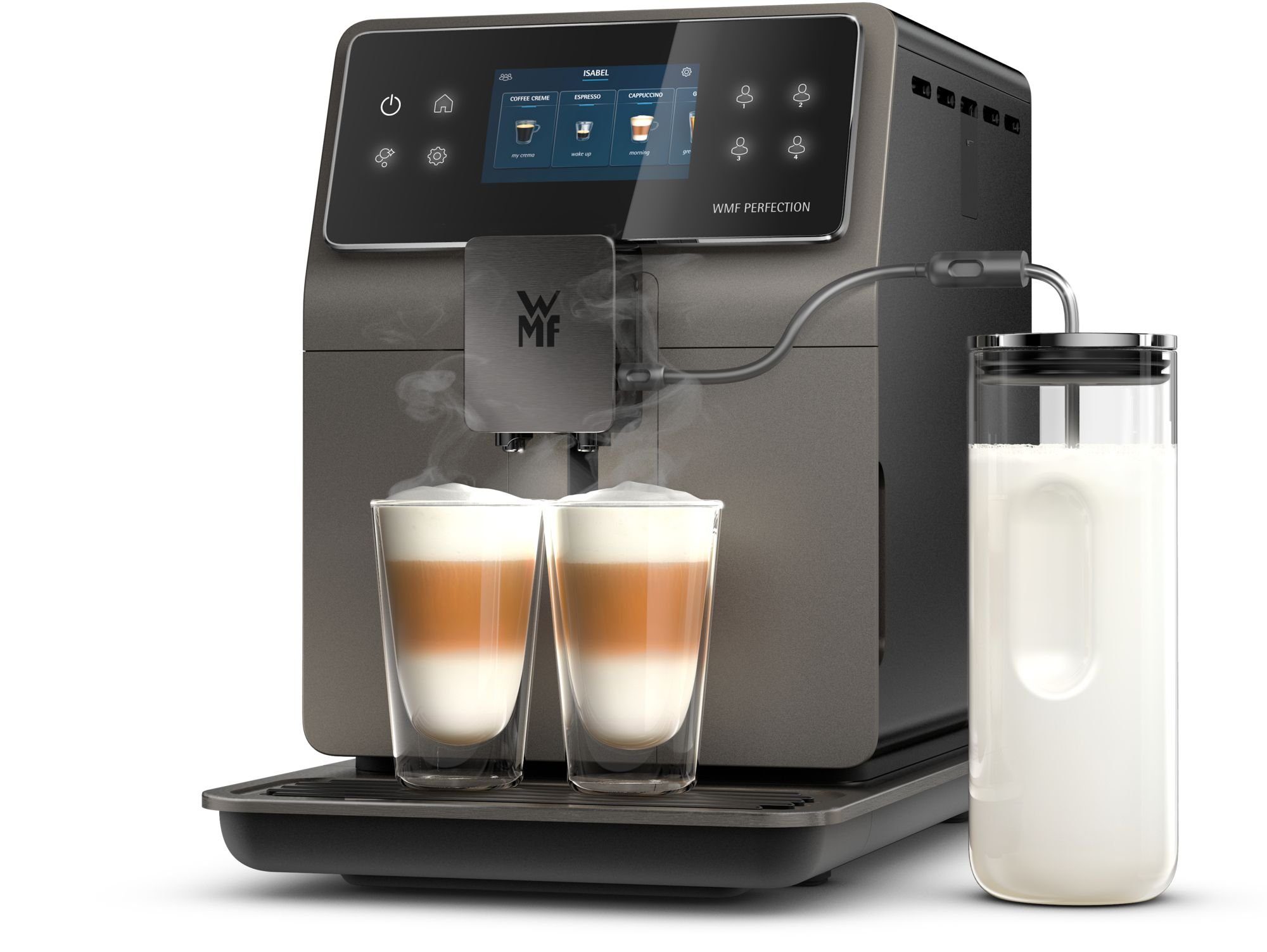 WMF Kaffeevollautomat Perfection 780, Double Thermoblock, Edelstahl-Mahlwerk
