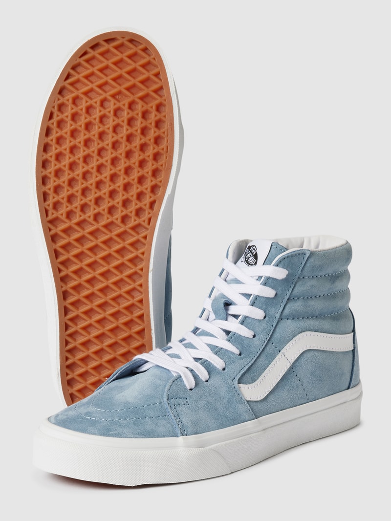 High Top Sneaker mit Kontraststreifen Modell 'Sk8' in hellblau