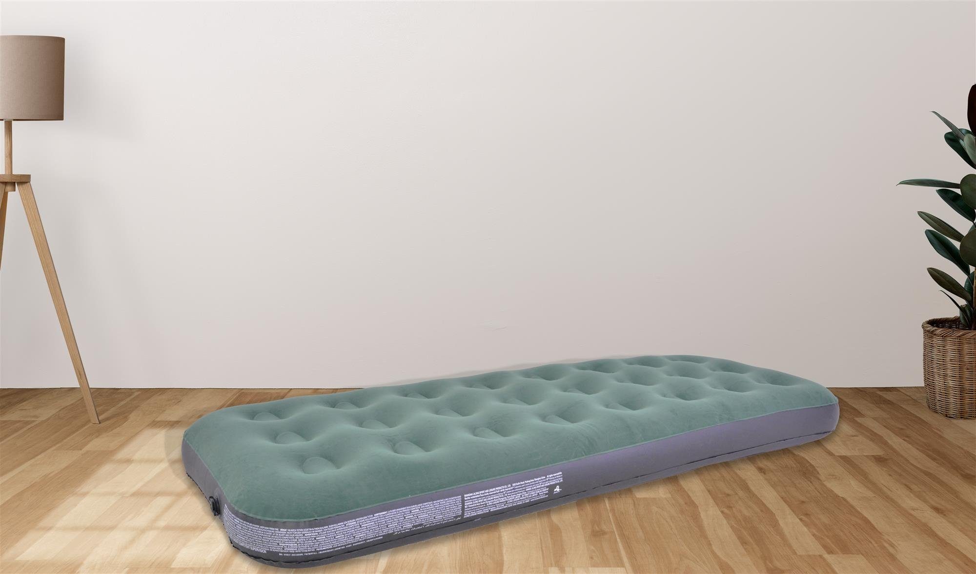 Avenli Luftbett Campingbett olivgrün 191x73x22 cm, (EInzelpack), Gästebett mit beflockter Oberfläche