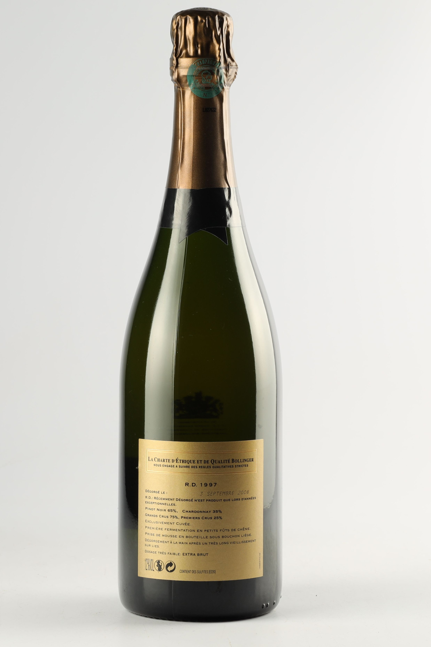 Bollinger R.d 1997, Champagne