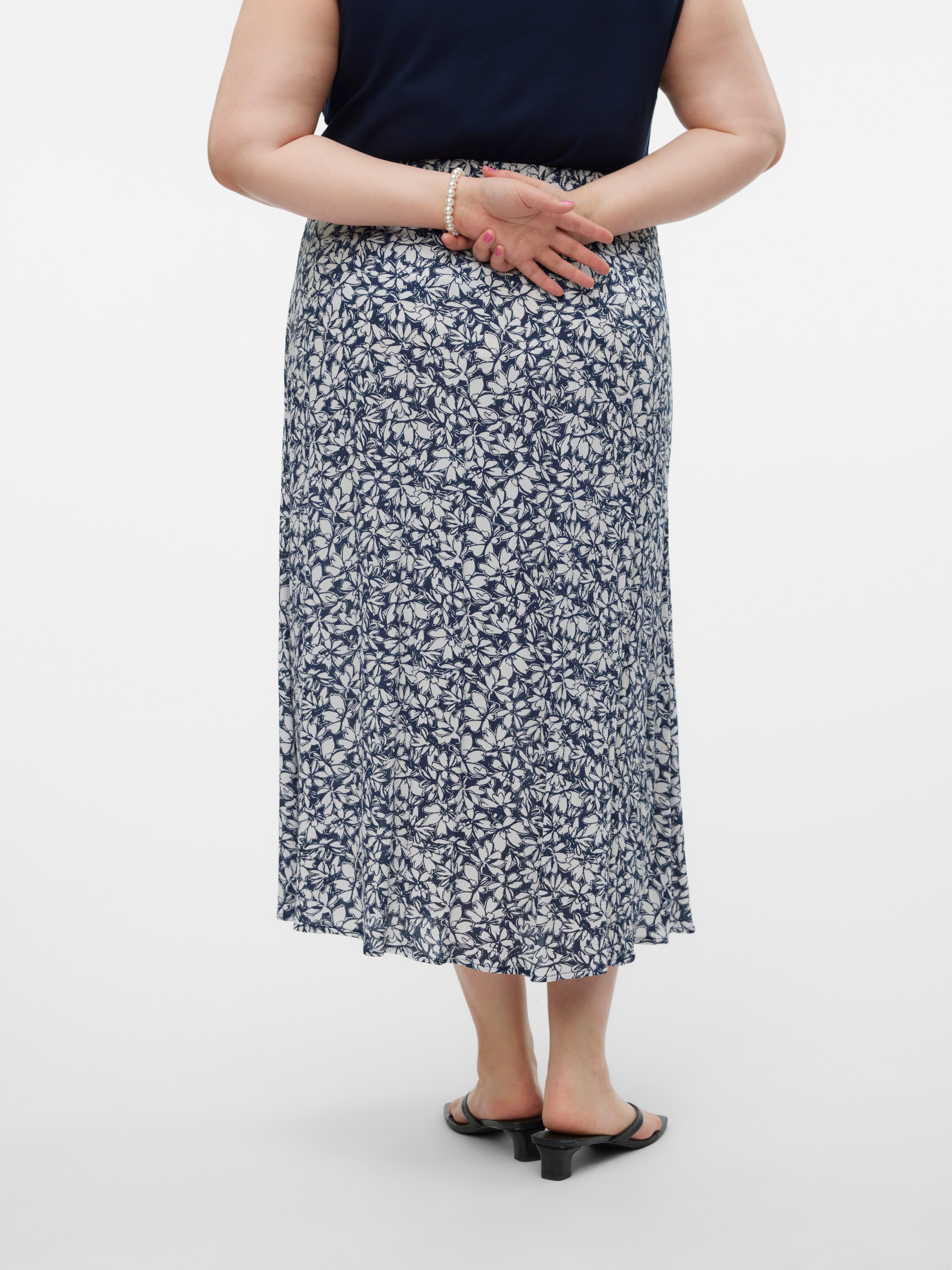 VMCMENNY Hohe Taille Langer Rock