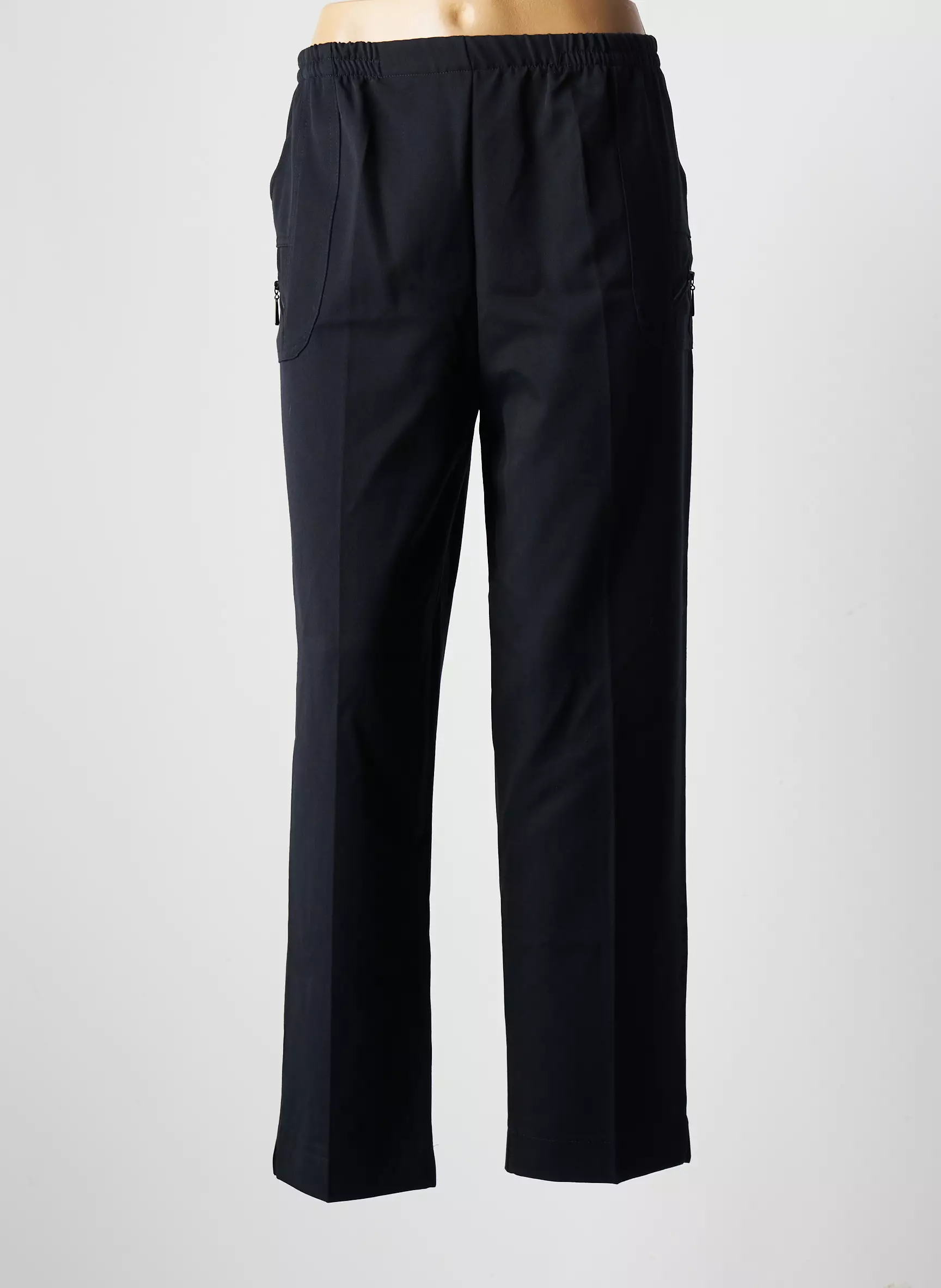 Rose Pomme Pantalons Droits Femme couleur bleu