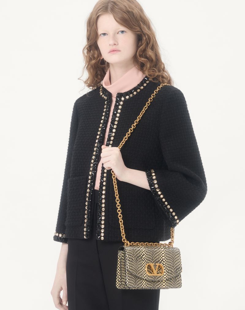 Jaqueta de tweed Canestrello bordada