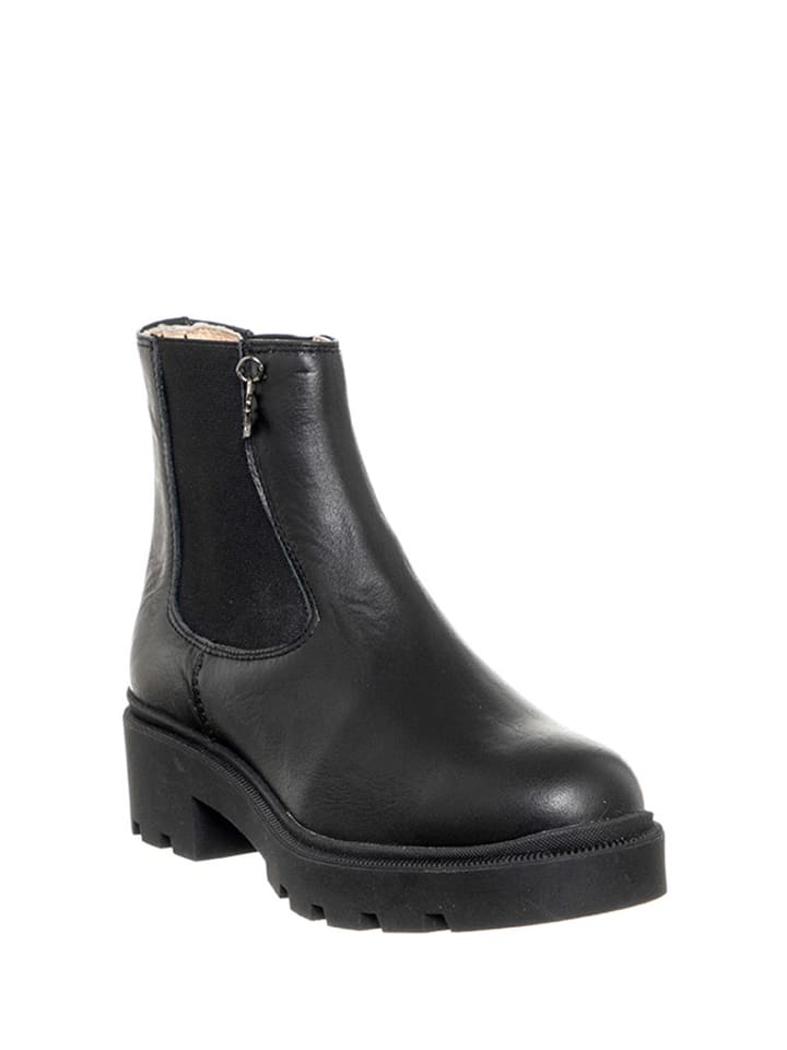 Patrizia Pepe Leder-Chelsea-Boots in Schwarz günstig kaufen