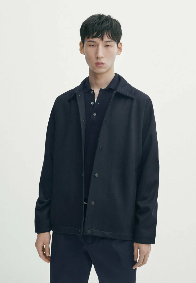 Massimo Dutti BLEND CON BOTONES A PRESIÓN - Chaqueta ligera