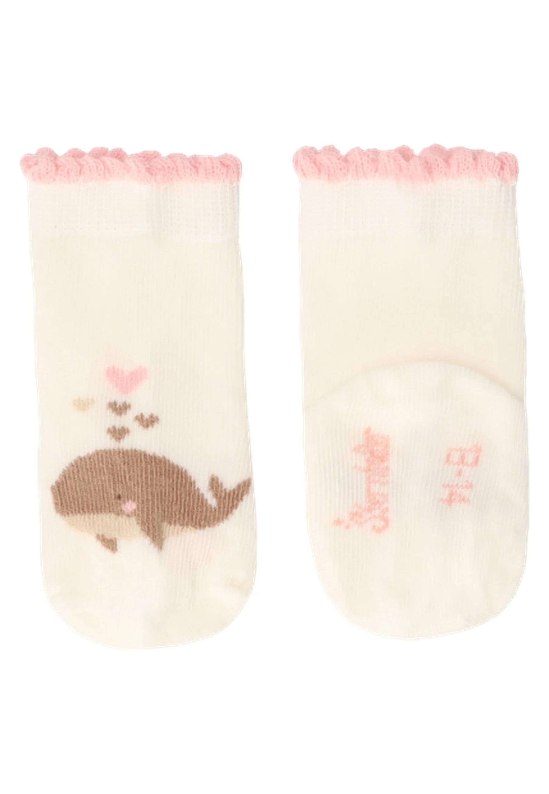 Socken im 3er Pack mit Motiv Wal in versch. Farben