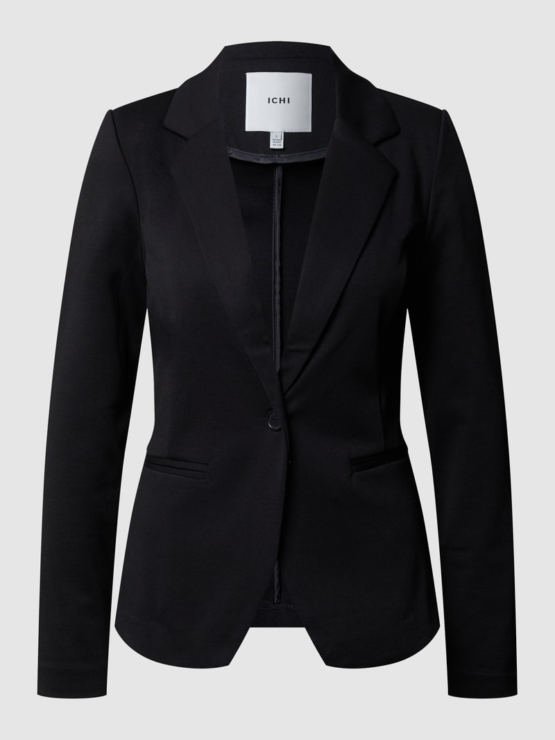 Blazer mit Reverskragen Modell 'Kate' in schwarz