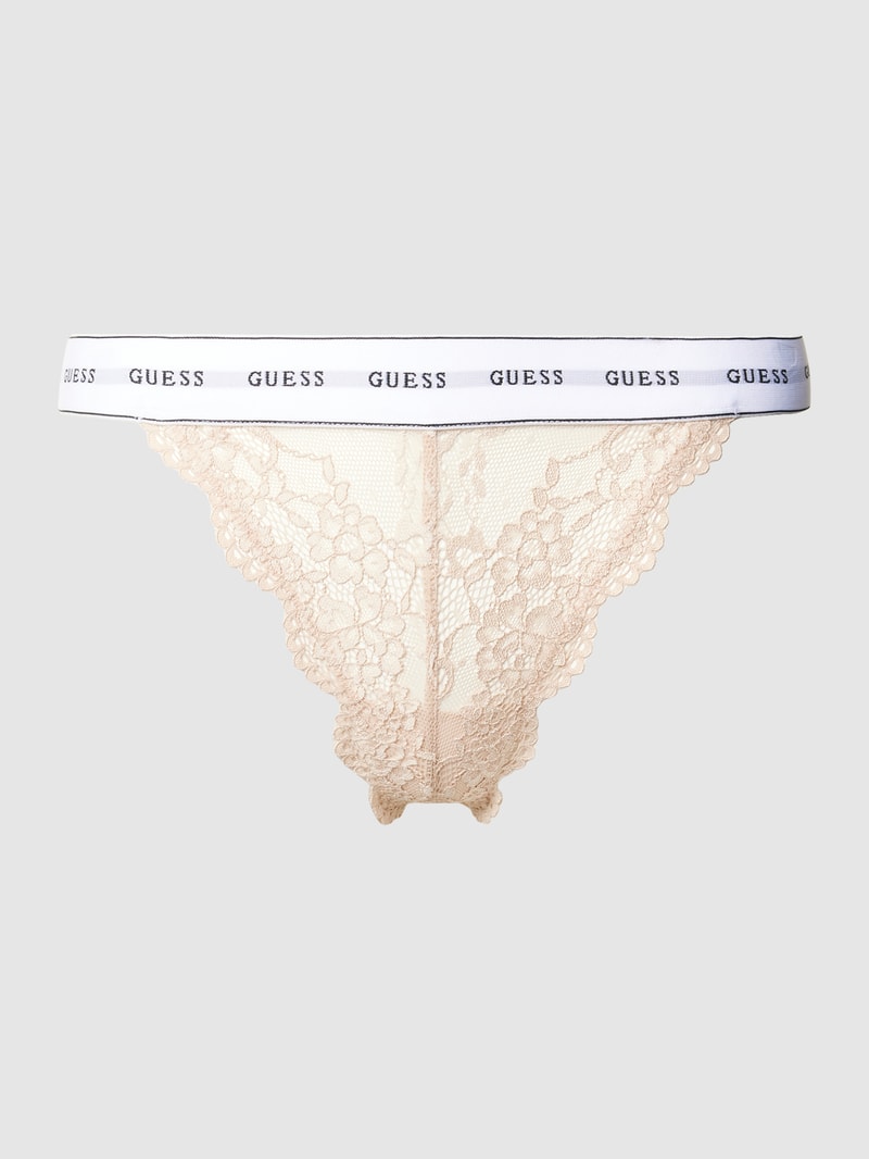 String mit Spitze Modell 'BELLE BRAZILIAN' in beige
