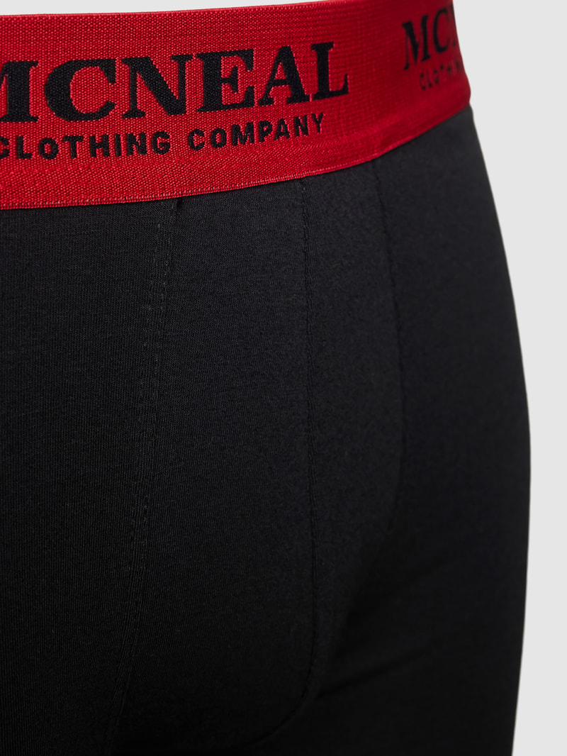 Boxershorts mit elastischem Bund im 3er-Pack in metallic schwarz