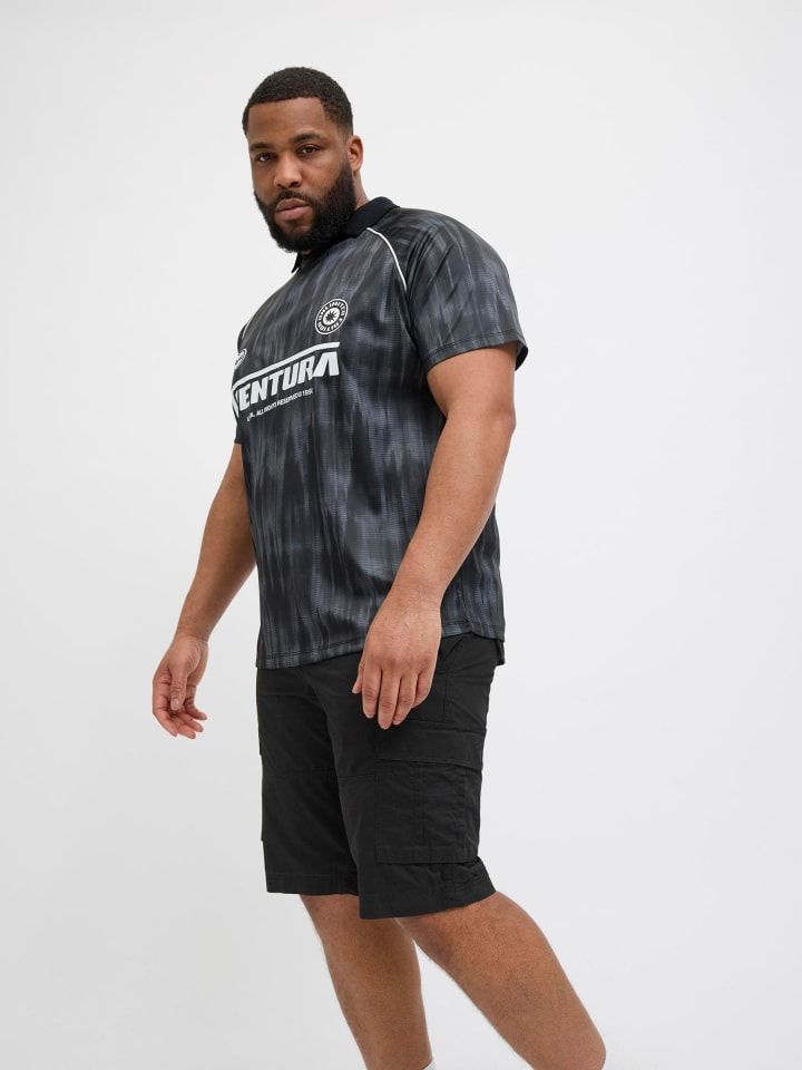 JACK & JONES PLUS Cargo Shorts in Black günstig kaufen