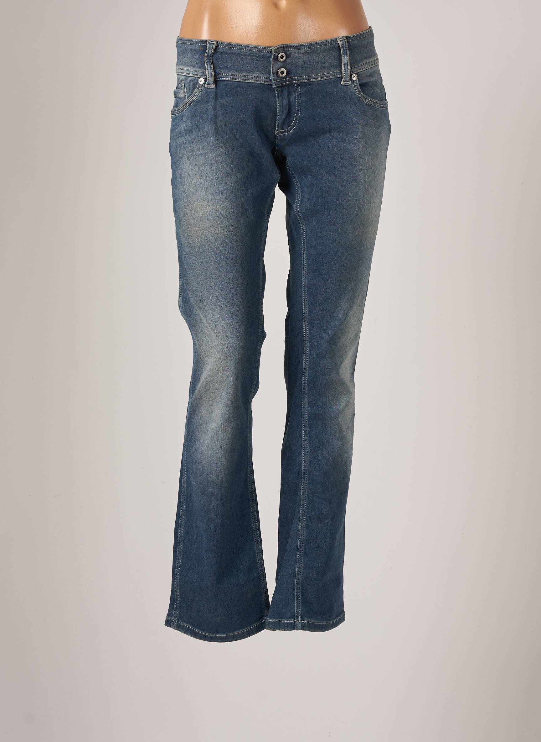 Freesoul Jeans Bootcut Femme couleur bleu