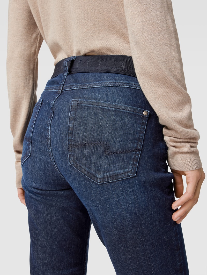 Jeans im 5-Pocket-Design Modell 'ORNELLA' in marineblau