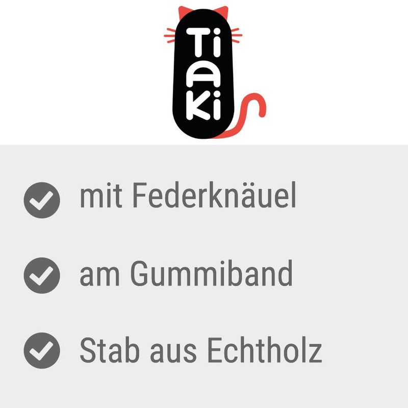 TIAKI Katzenangel mit Federn zu TOP-Preisen