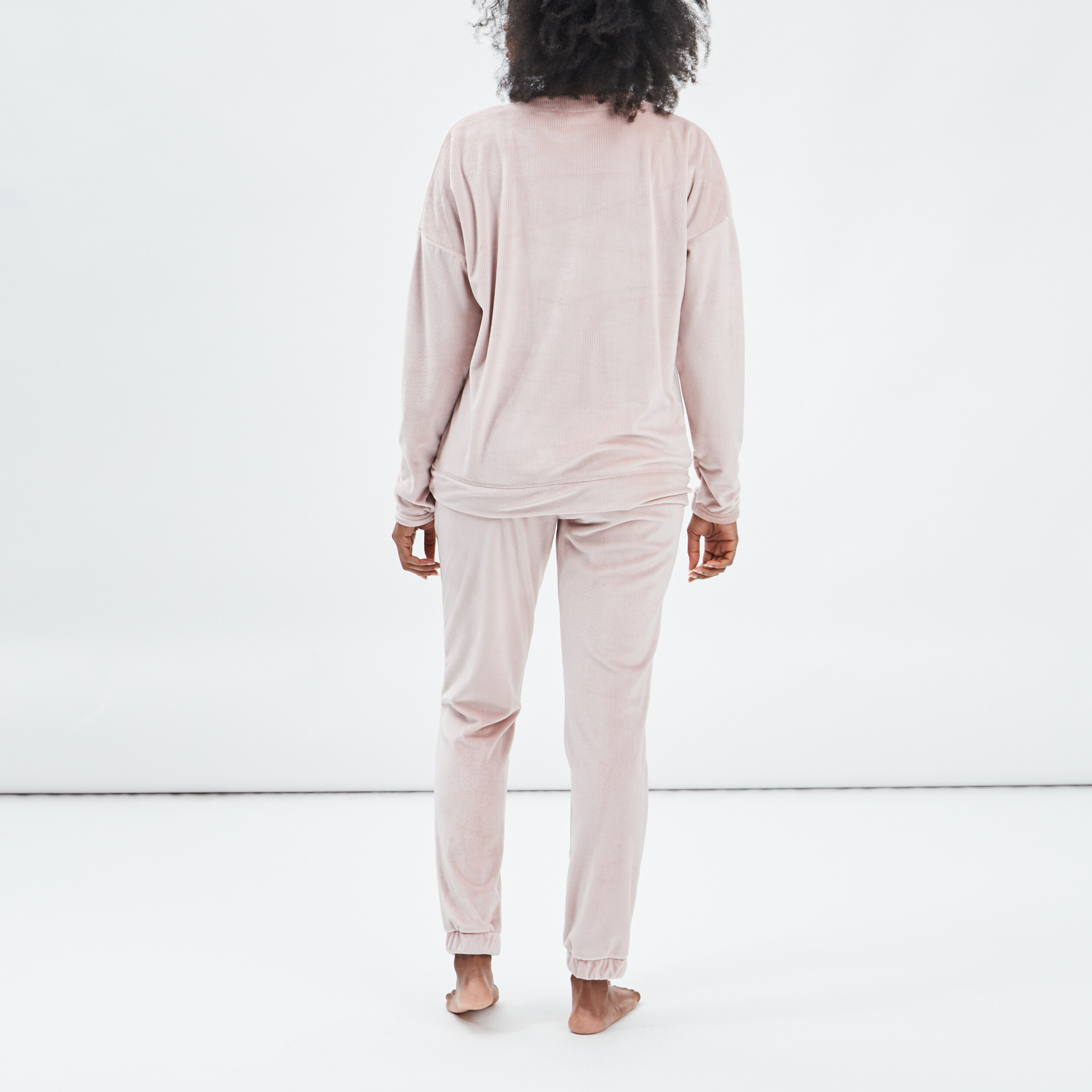 Ensemble pyjama 2 pièces rose femme | La Halle
