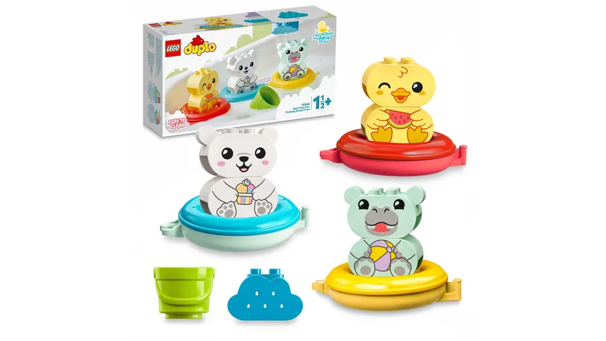 LEGO DUPLO 10965 Badewannenspaß: Schwimmender Tierzug