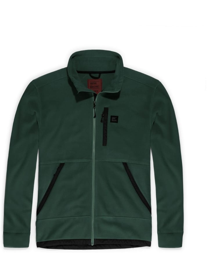 Vintage Industries Fleecejacke/Fleecepullover in Grün günstig kaufen