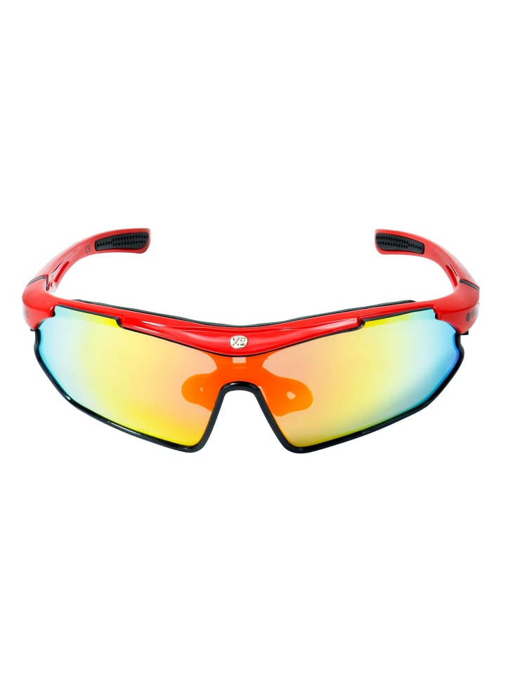 YEAZ SUNRAY Sport-Sonnenbrille rot/schwarz/rot in rot günstig kaufen onesize