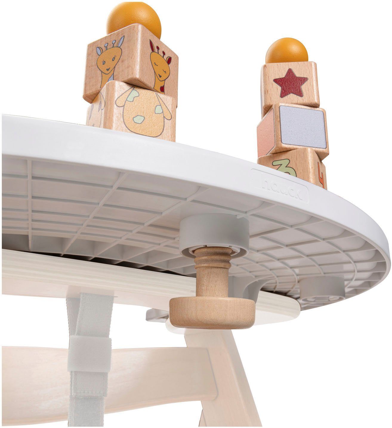 Hauck Hochstuhltablett Alpha Play Sorting Set Giraffe, Holz, Kunststoff, FSC® - schützt Wald - weltweit
