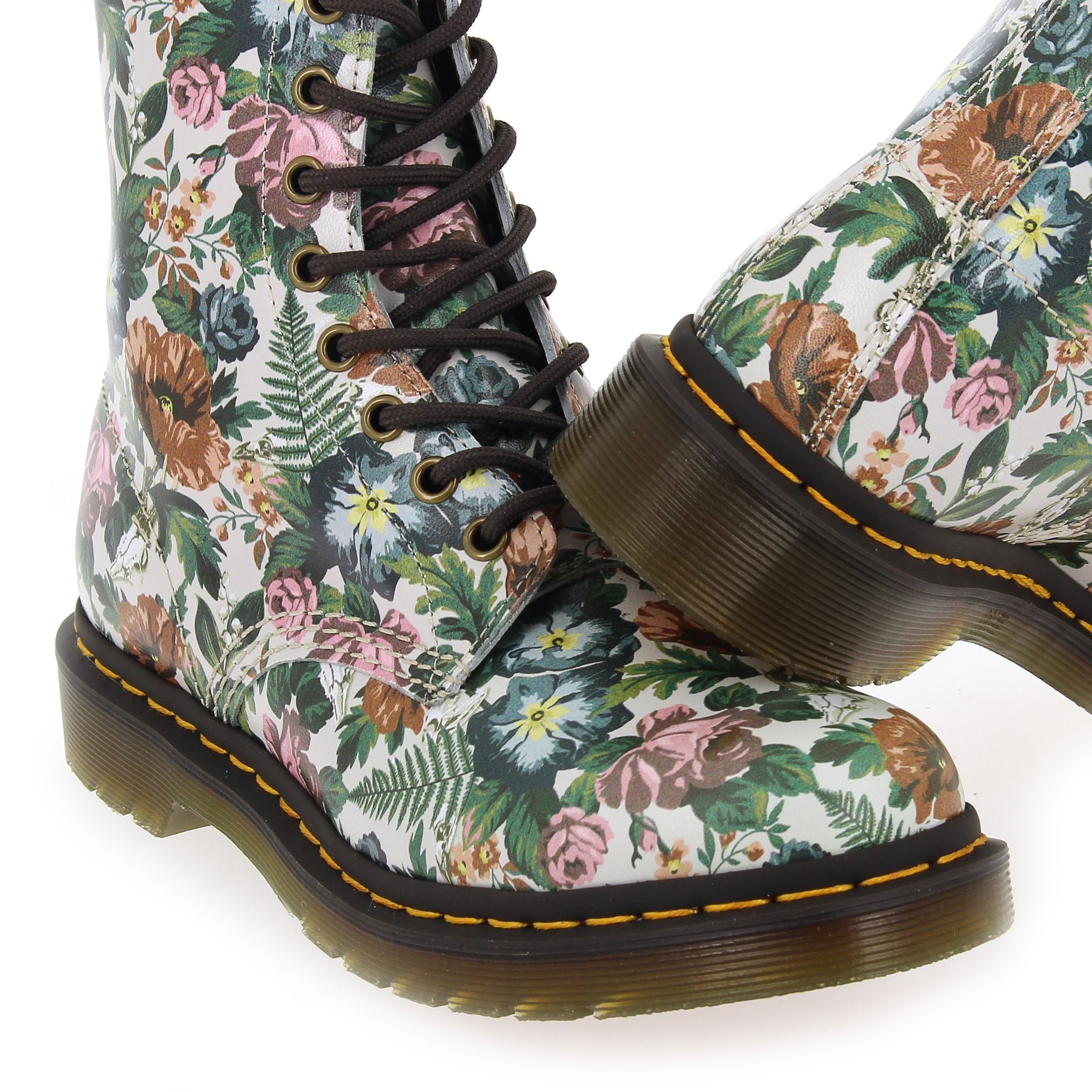Dr Martens  1460 ENGLISH GARDEN PRINT - Multi Vert