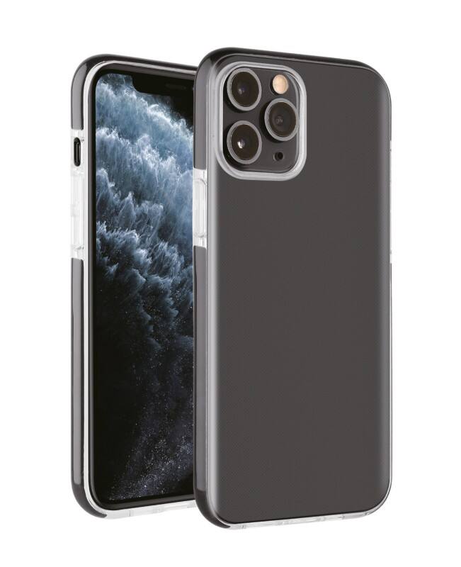 VIVANCO Cover Rock Solid Apple iPhone 12 Pro Max Schwarz, Transparent