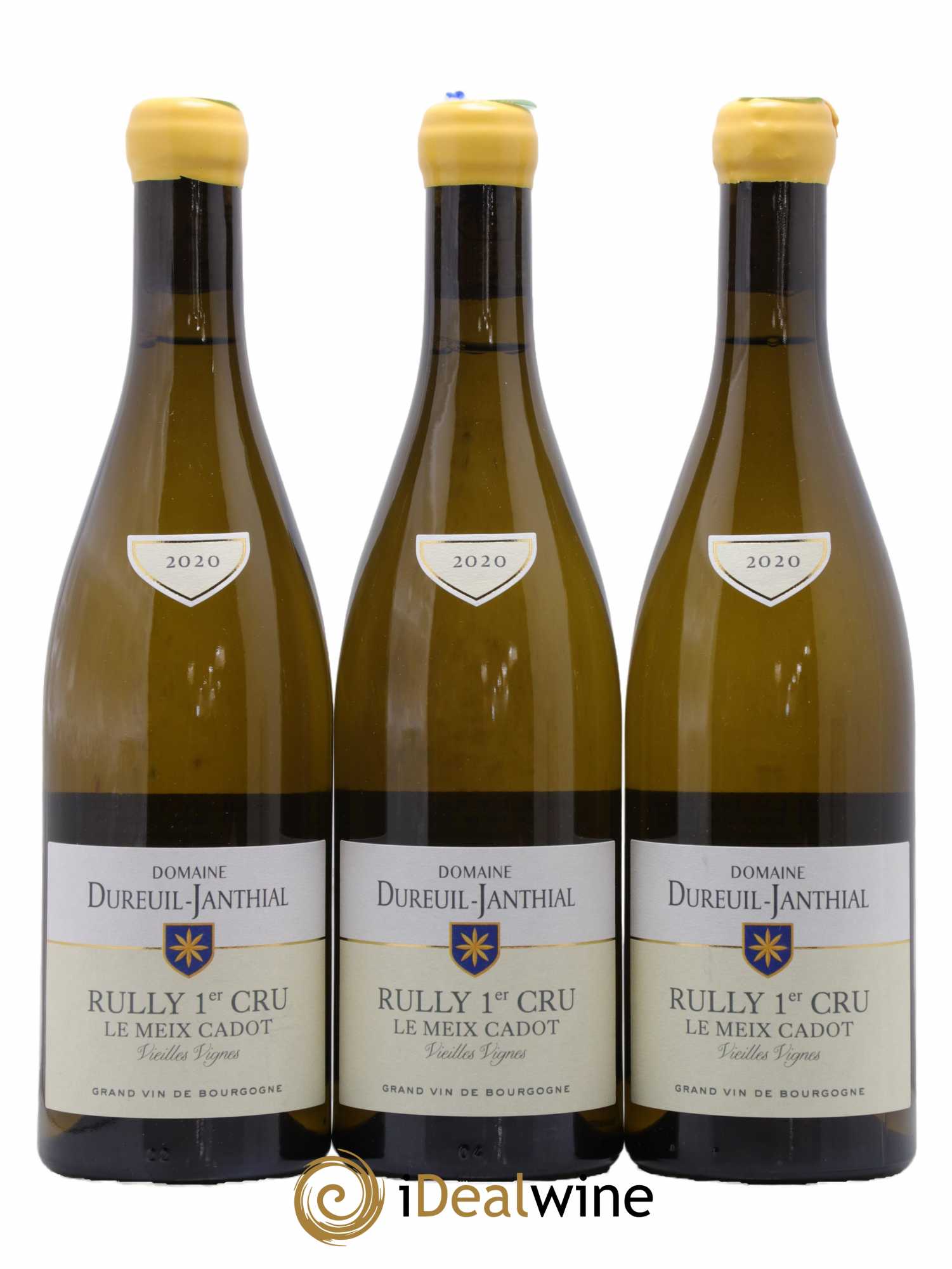 Rully 1er Cru Le Meix Cadot Vieilles Vignes Vincent Dureuil-Janthial  2020 - Lot de 3 Bouteilles