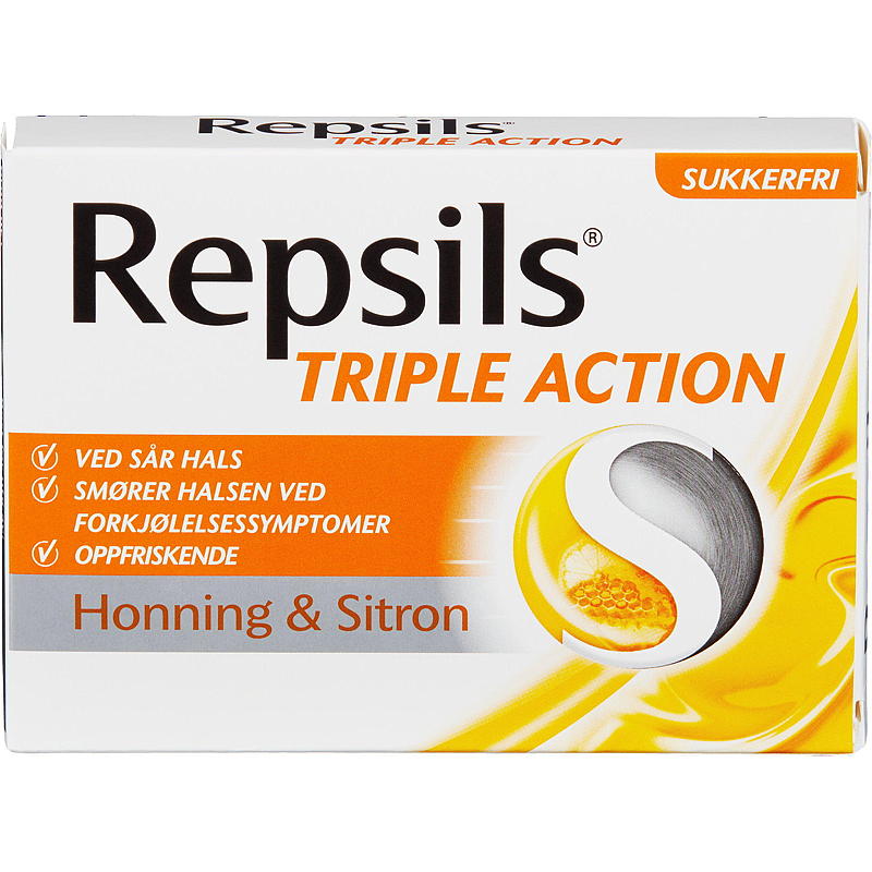 Repsils Repsils Honning & sitron 24 tab
