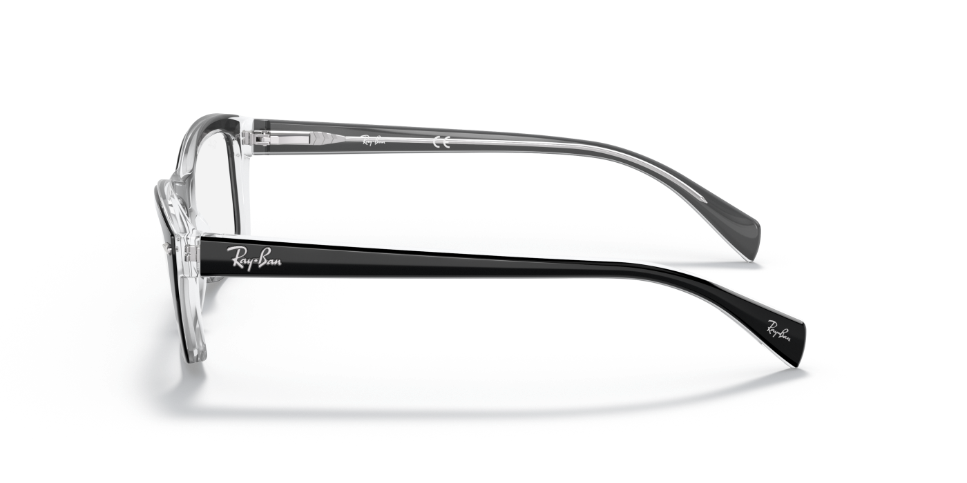 RB5255 OPTICS - Negru lucios pe transparent