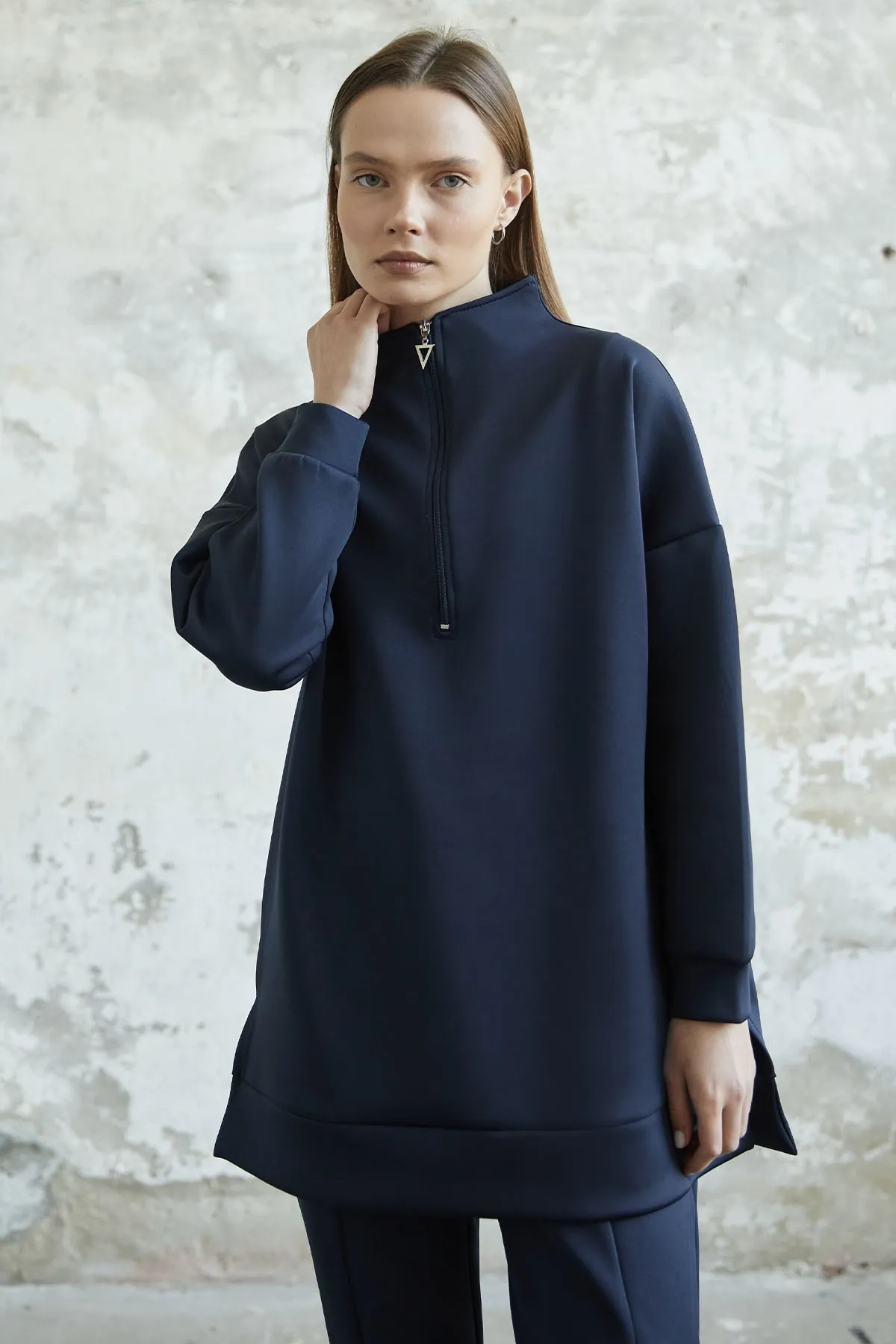 InStyle  Tauchanzug mit Reißverschluss – Marineblau