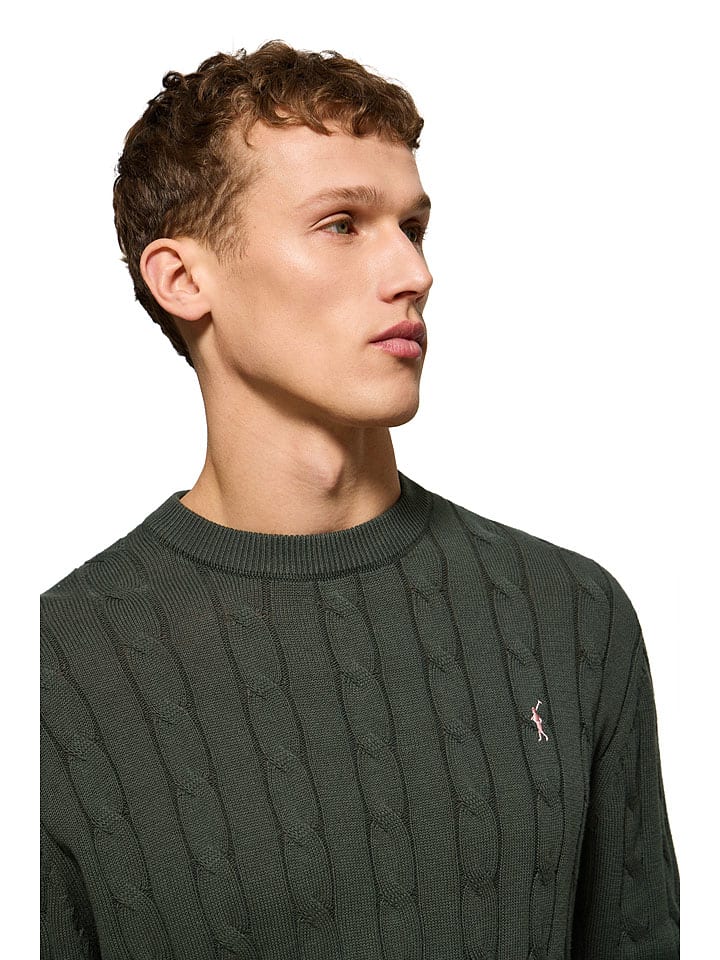 Polo Club Pullover in Dunkelgrün günstig kaufen