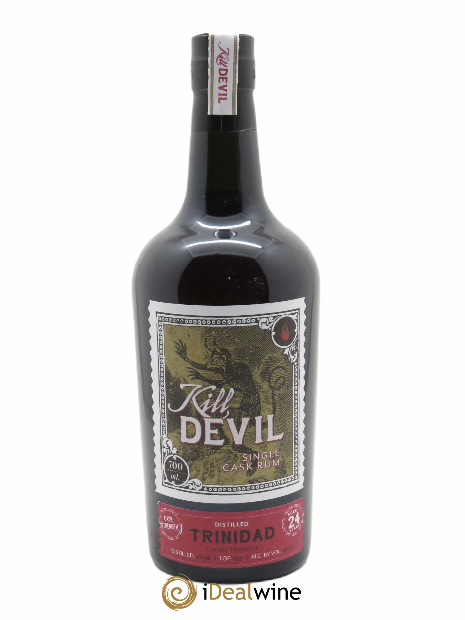 Rum Caroni 24 ans Single Cask Kill Devil   - Lot de 1 Bouteille