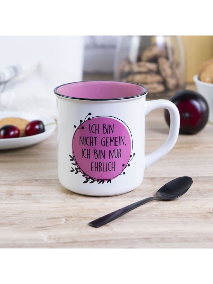 Geda Labels Tasse Ehrlich in Pink - 400ml günstig kaufen onesize