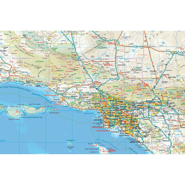 Reise Know-How Landkarte USA 6, Kalifornien 1:850.000 - Straßenkarte