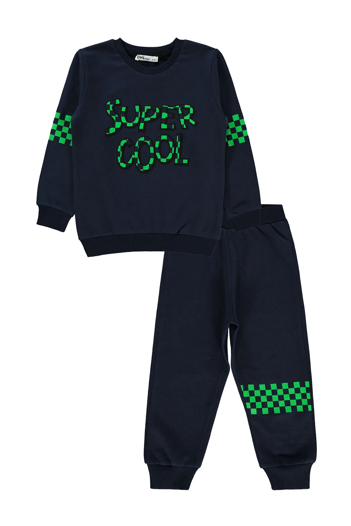 Civil Boys  Jungen-Trainingsanzug-Set, 2–5 Jahre, Dunkelblau